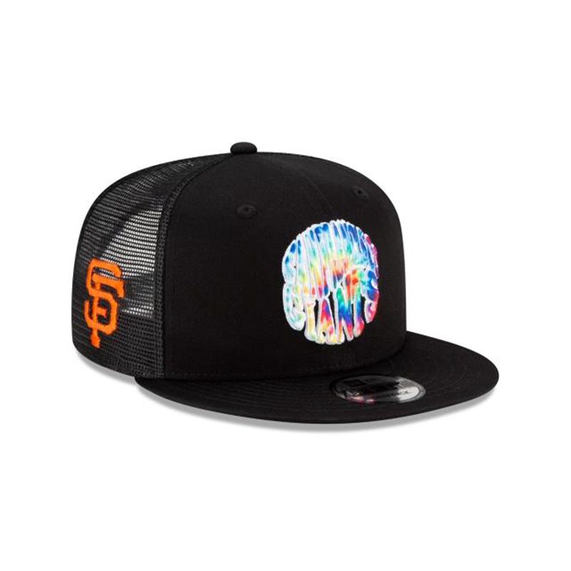 MLB San Francisco Giants Groovy 9Fifty Snapback (COE1554) - Black New Era Caps